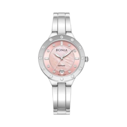 Bonia Stelle Elegance BNB10870-2377S Pink Dial Color Women Watch